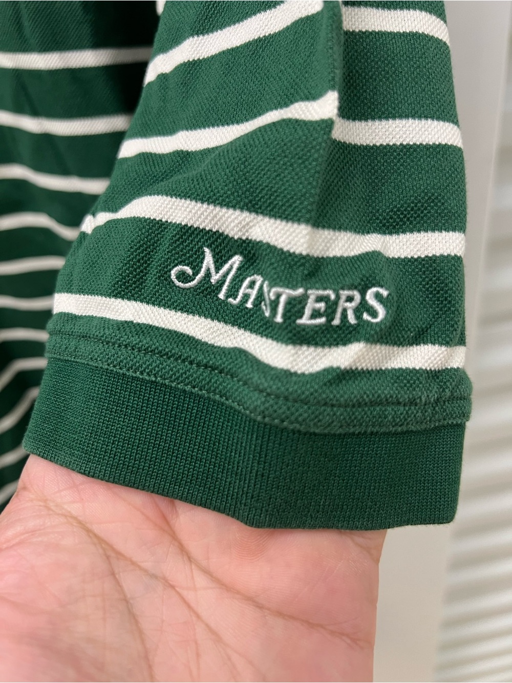 Masters Collection Green & White Striped Polo - Picture 4 of 5